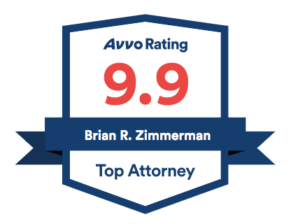 AVVO rating 9.9 Brian R. Zimmerman